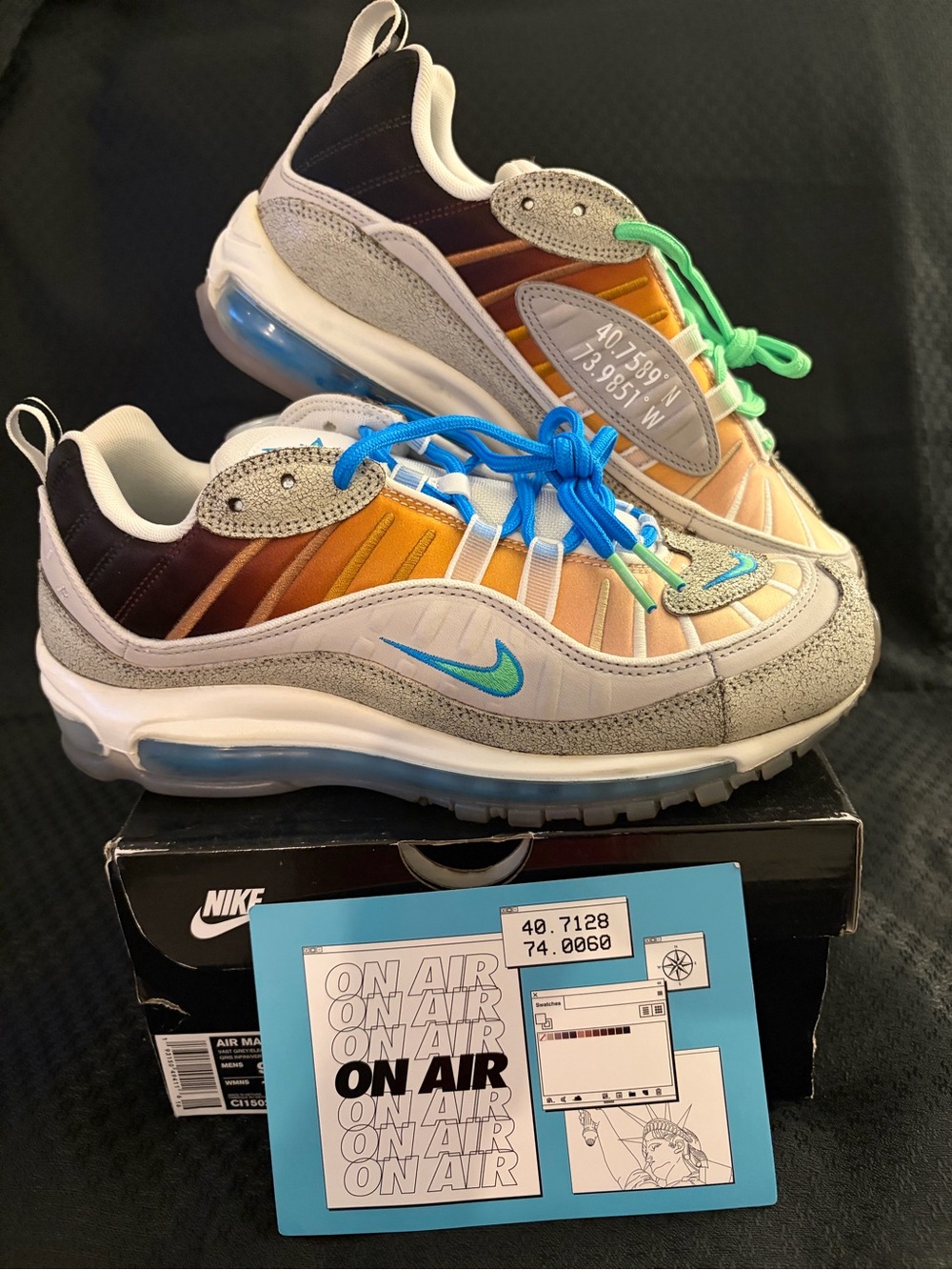 Nike GS Air Max 98 On Air: NYC La Mezcla 2019 CI1502-001 Men's Size 9.5